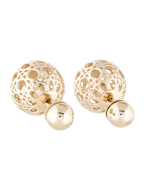 dior earrings tribales gold|mise en dior tribal earrings.